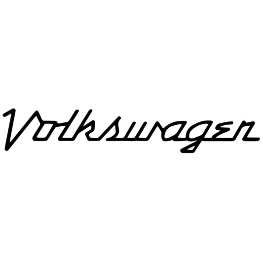 Volkswagen Signature matrica főkép, fekete színben, fehér alapon.