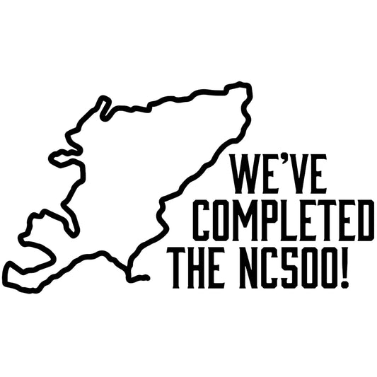 We've completed the NC500 matrica főkép, fekete színben, fehér alapon.