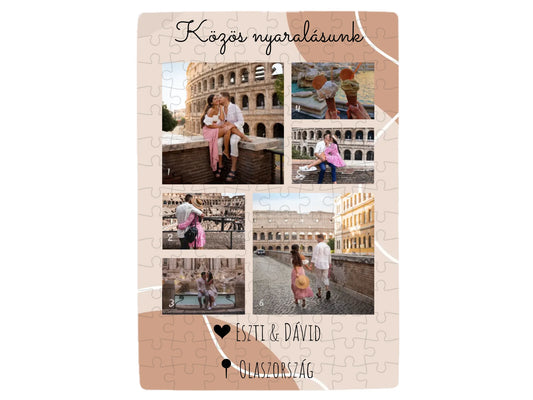 Közös nyaralásunk 1. - 6 fénykép - Saját fényképes puzzle