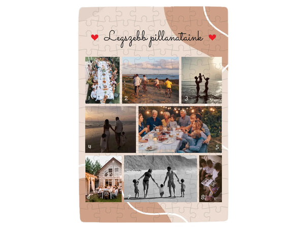 Legszebb pillanataink 1. - 8 fénykép - Saját fényképes puzzle