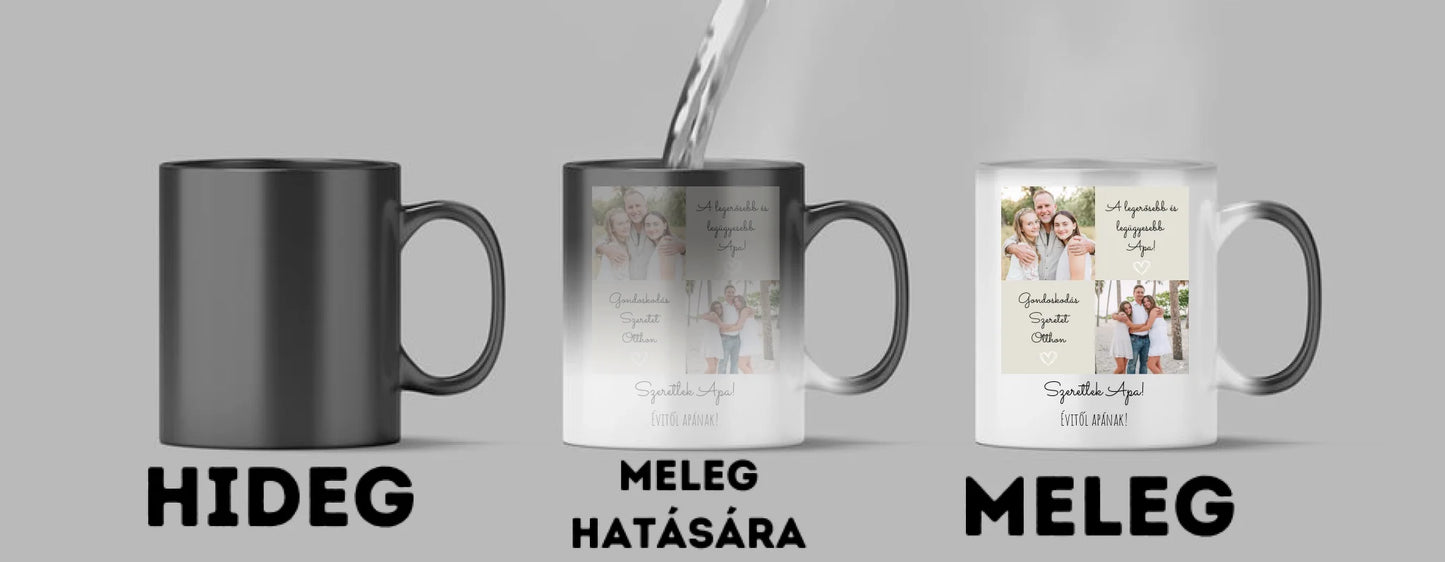 Apa 2. - 2 fénykép - Saját fényképes bögre